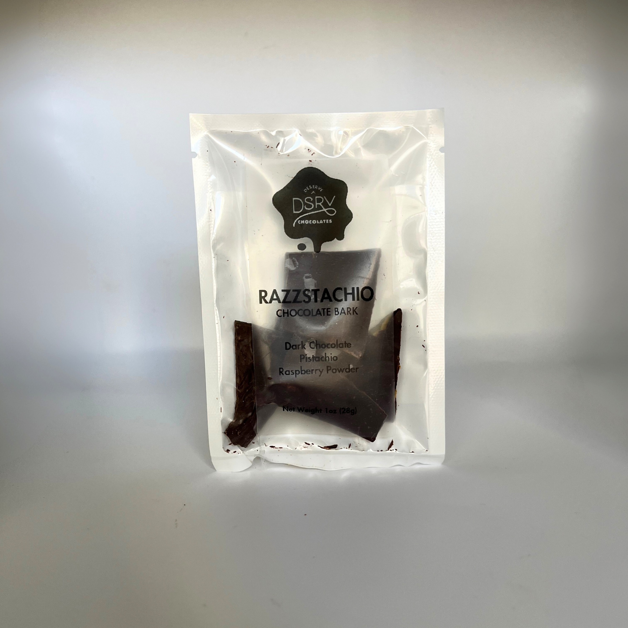 Razzstachio Chocolate Bark | DSRV Chocolates